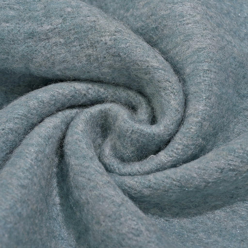 Supersoft Mohair Wool Cozy Mix Blanket with Timeless Appeal (Size 170x130 cm) - Silver Grey_8244669_7