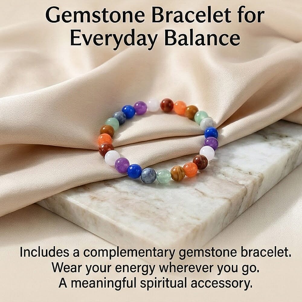 LIVMORE Seven Chakra Candle Gift Box With Seven Chakra Gemstone Bracelet_8244698_2