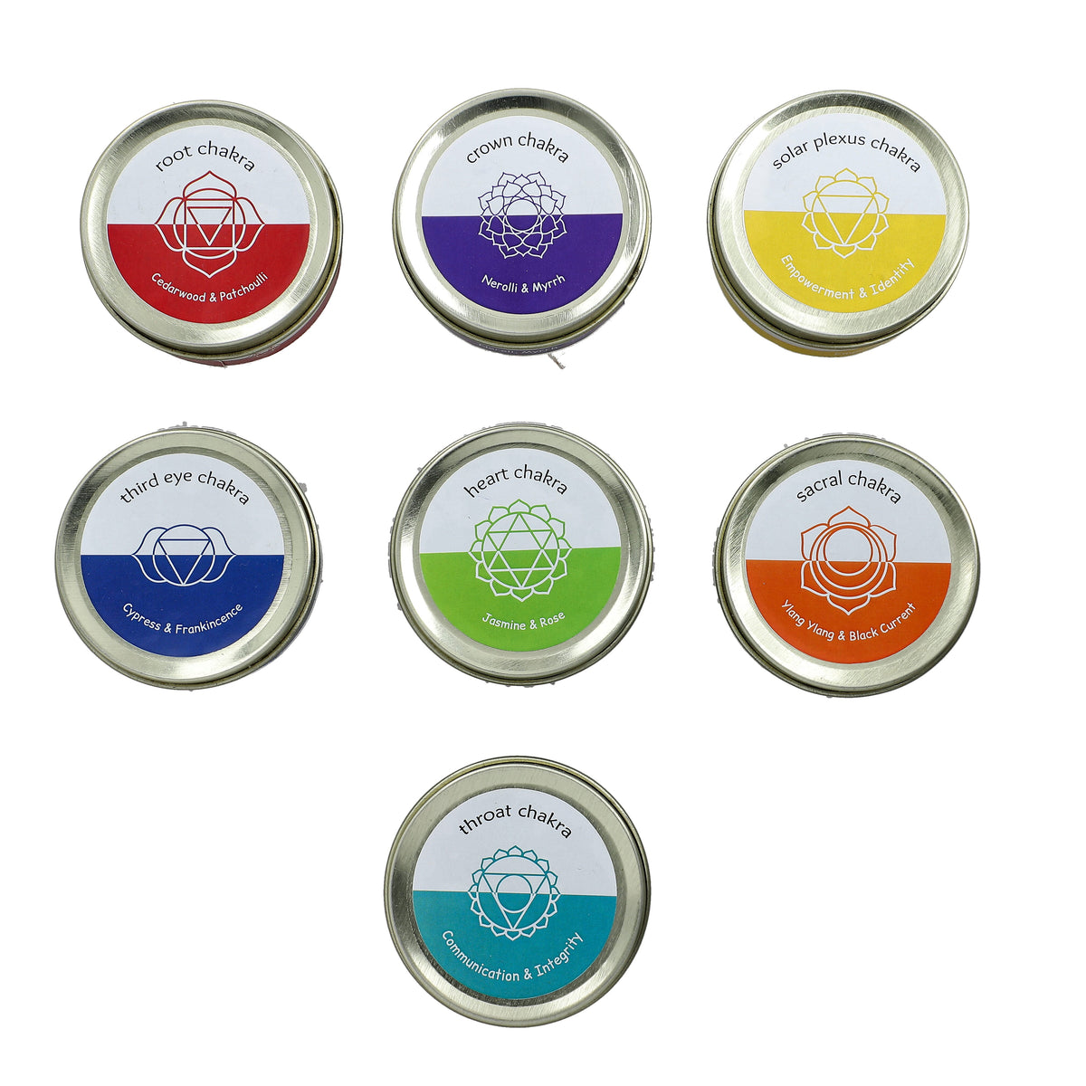 Bliss &amp; Beyond 7 Scented Chakra Gemstone Soy Wax Candles with Gemstone Bracelet V32604701 6