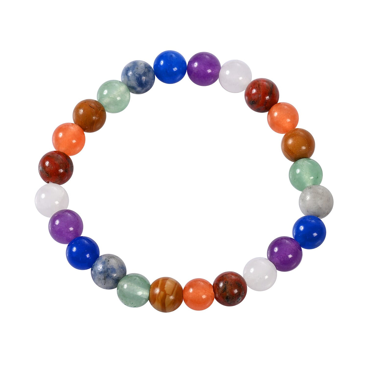 Bliss &amp; Beyond 7 Scented Chakra Gemstone Soy Wax Candles with Gemstone Bracelet V32604701 8