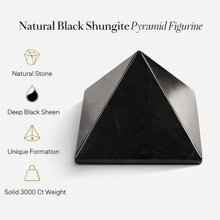 Natural Shungite Pyramid Figurine 3000.00 Ct. 8245311 2