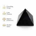 Natural Shungite Pyramid Figurine 3000.00 Ct.