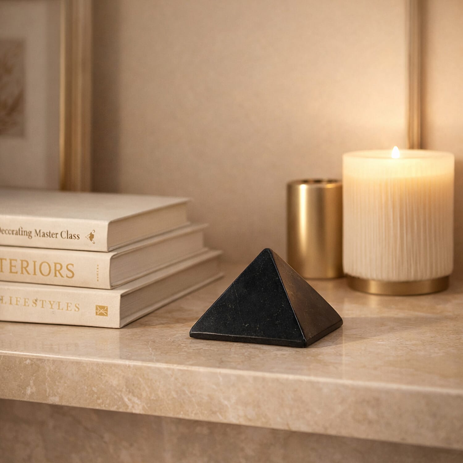 Natural Shungite Pyramid Figurine 3000.00 Ct. 8245311 4