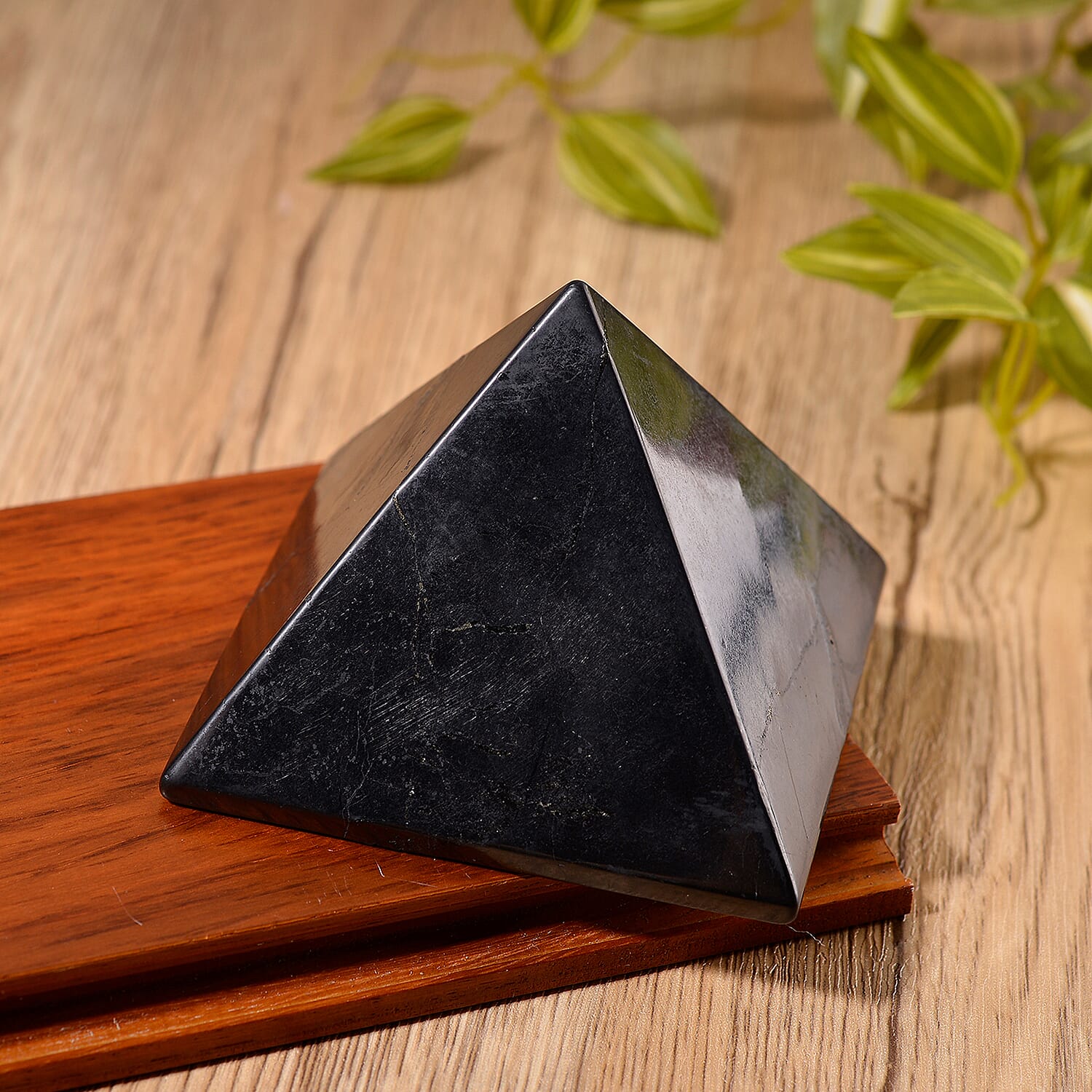 Natural Shungite Pyramid Figurine 3000.00 Ct. 8245311 5