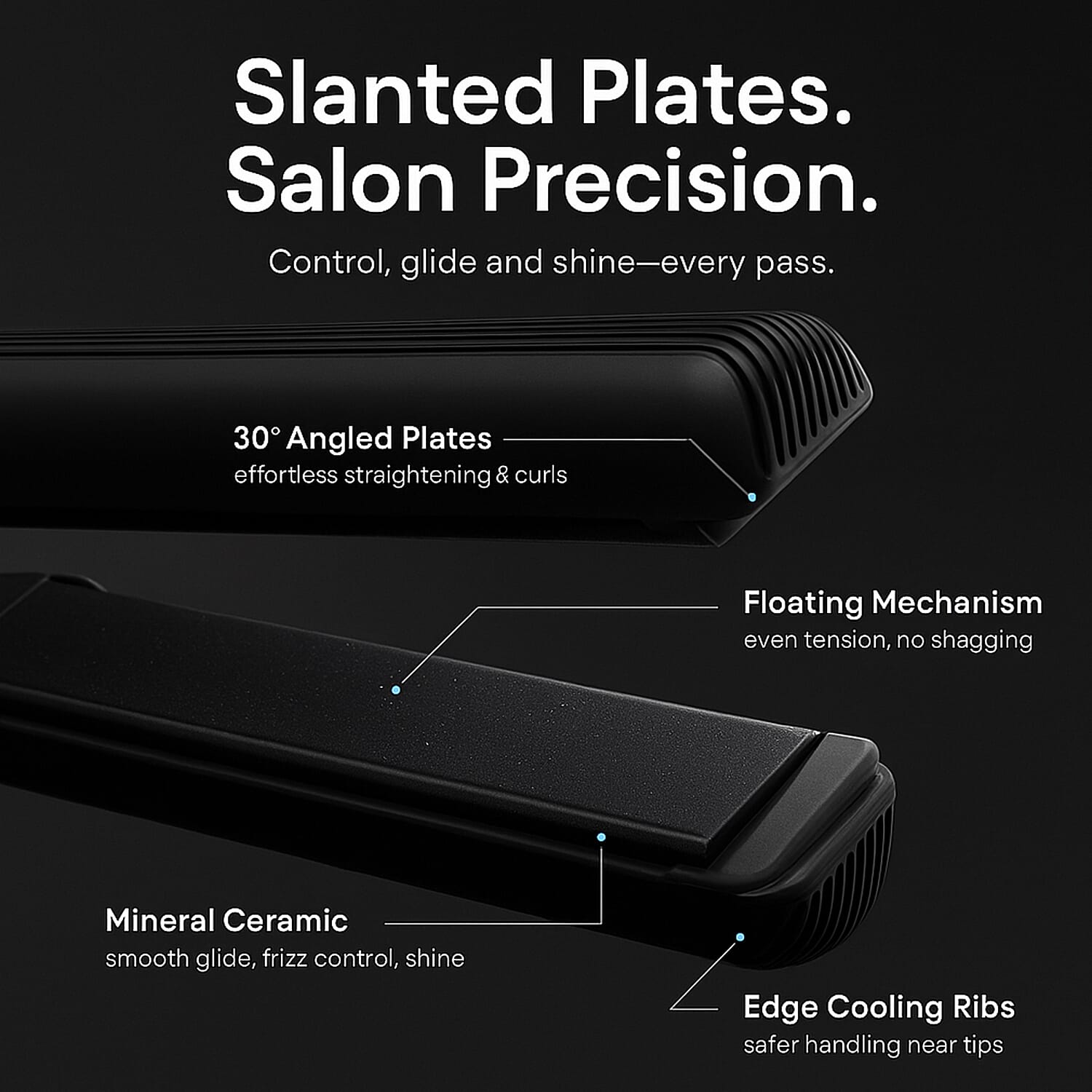 Hur.iron Slant Hair Straightener â€“ Precision Styling Tool 8245389 1