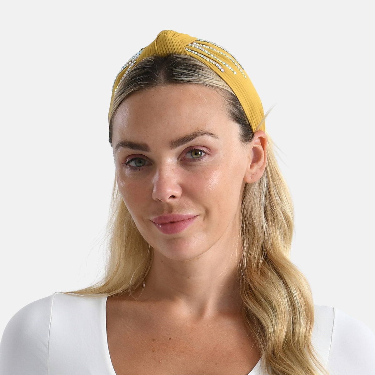 Tamsy Set of 3 Knotted Headband - Grey, Yellow &amp; Purple 8247704 6