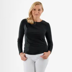 La Marey Long Sleeve Side Fall Top (Size 12) - Black_8247830
