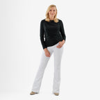 La Marey Long Sleeve Side Fall Top (Size 12) - Black_8247830_1
