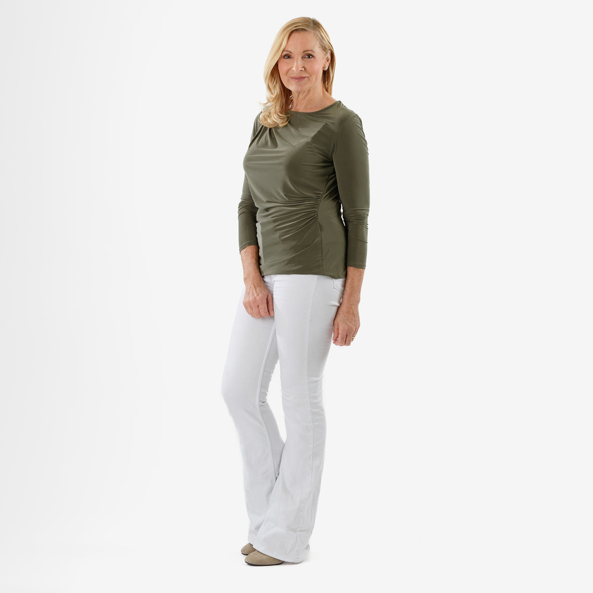 La Marey Long Sleeve Side Fall Top (Size 12) - Green 8247835 2