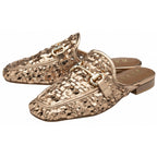 Ravel Women's Leather Anston Crochet Loafers (Size 7) - Rose Gold_8247859_1