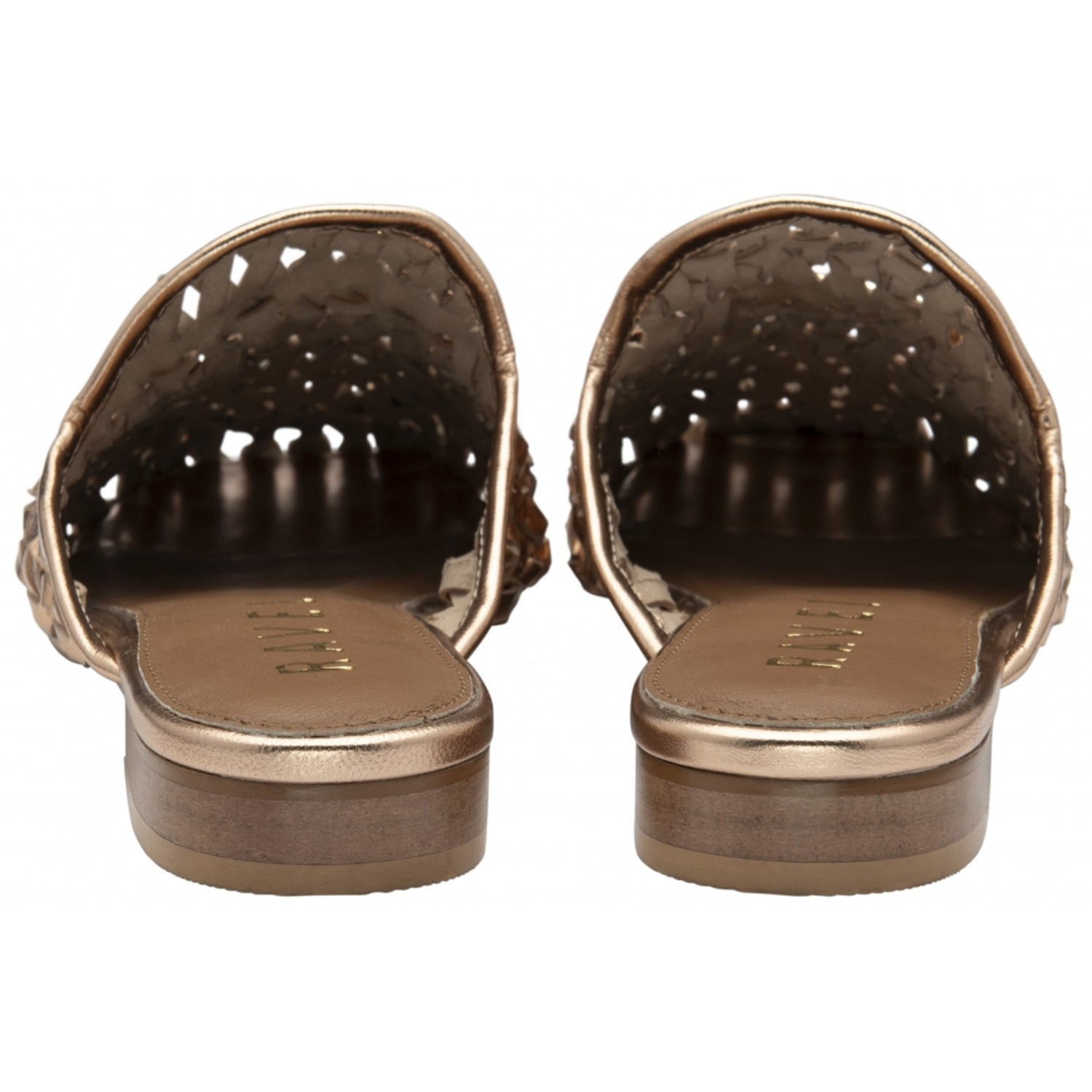 Ravel Women's Leather Anston Crochet Loafers (Size 7) - Rose Gold 8247859 2