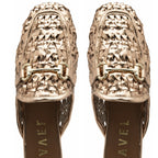 Ravel Women's Leather Anston Crochet Loafers (Size 7) - Rose Gold_8247859_3