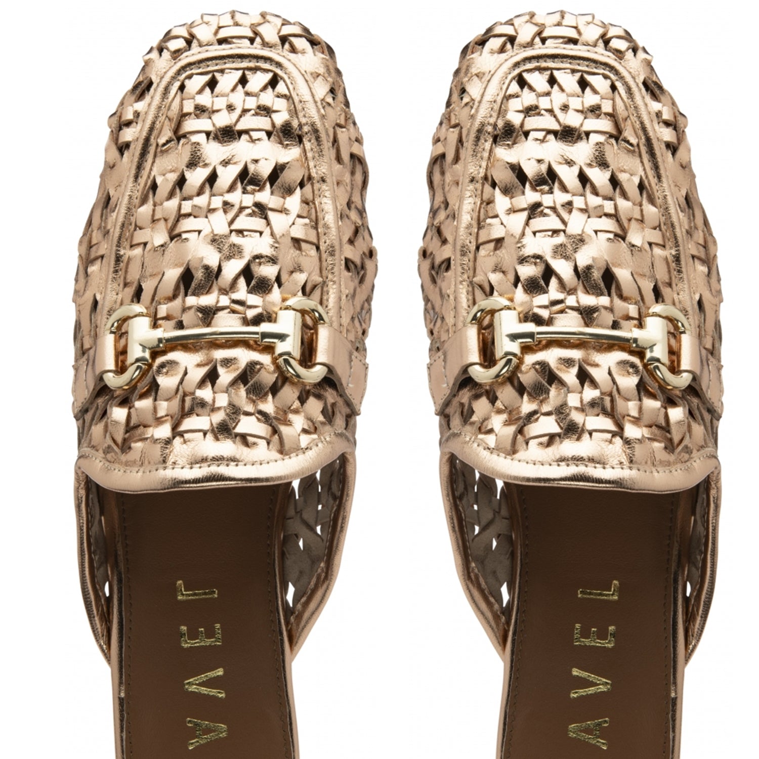 Ravel Women's Leather Anston Crochet Loafers (Size 7) - Rose Gold 8247859 3