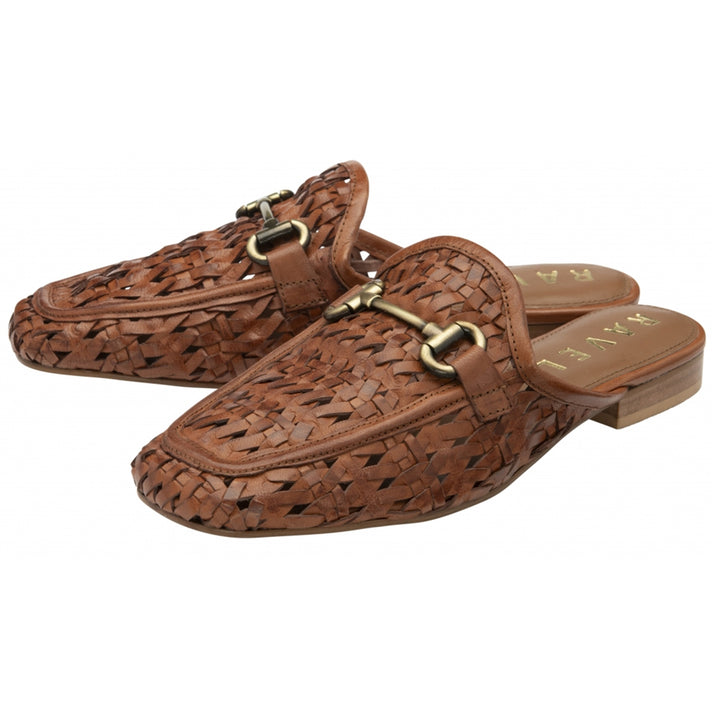 Ravel Women's Leather Anston Crochet Loafers (Size 5) - Tan 8247863 2