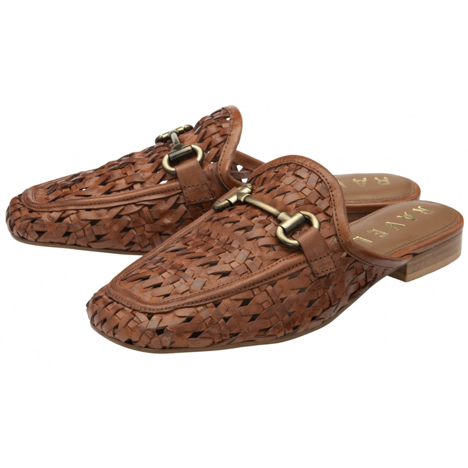 Ravel Women's Leather Anston Crochet Loafers (Size 6) - Tan 8247864 1