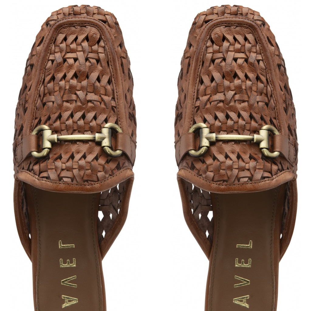 Ravel Women's Leather Anston Crochet Loafers (Size 6) - Tan_8247864_3