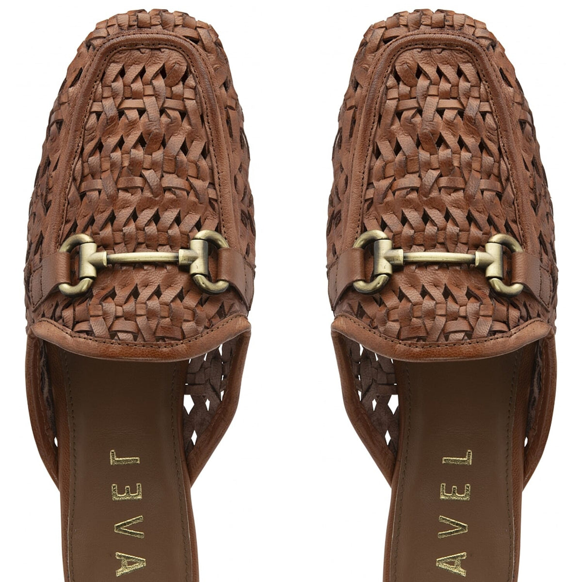 Ravel Women's Leather Anston Crochet Loafers (Size 6) - Tan 8247864 3