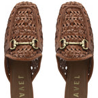 Ravel Women's Leather Anston Crochet Loafers (Size 6) - Tan_8247864