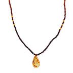 Multi Colour Amber Beads Necklace (Size 22 + 2 Ext) in Yellow Gold Plated Sterling Silver 17.50 Ct._8248055