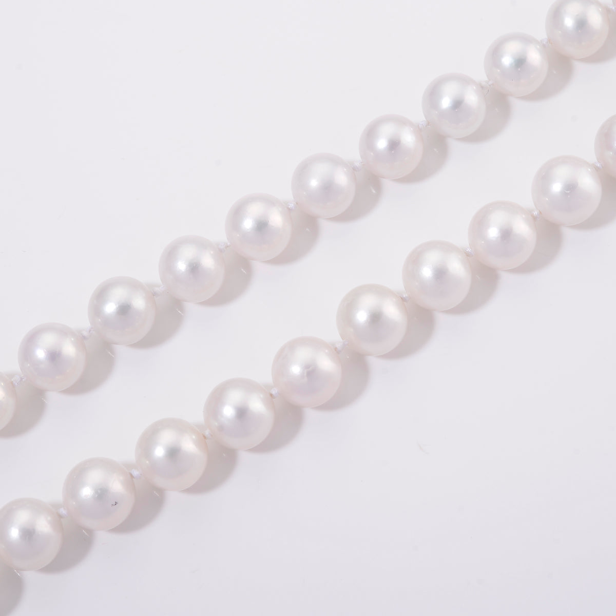 AAA Rare Size Edison Pearl (8-10mm) Necklace (Size 30) in Rhodium Overlay Sterling Silver 8248083 3