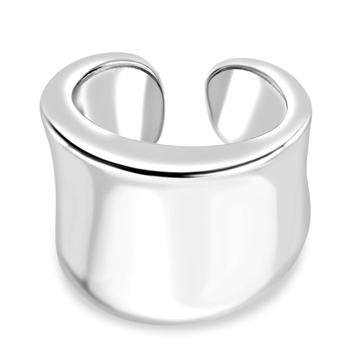 Designer Inspired Thai Sterling Silver Wide Cuff Ring V32754081 6