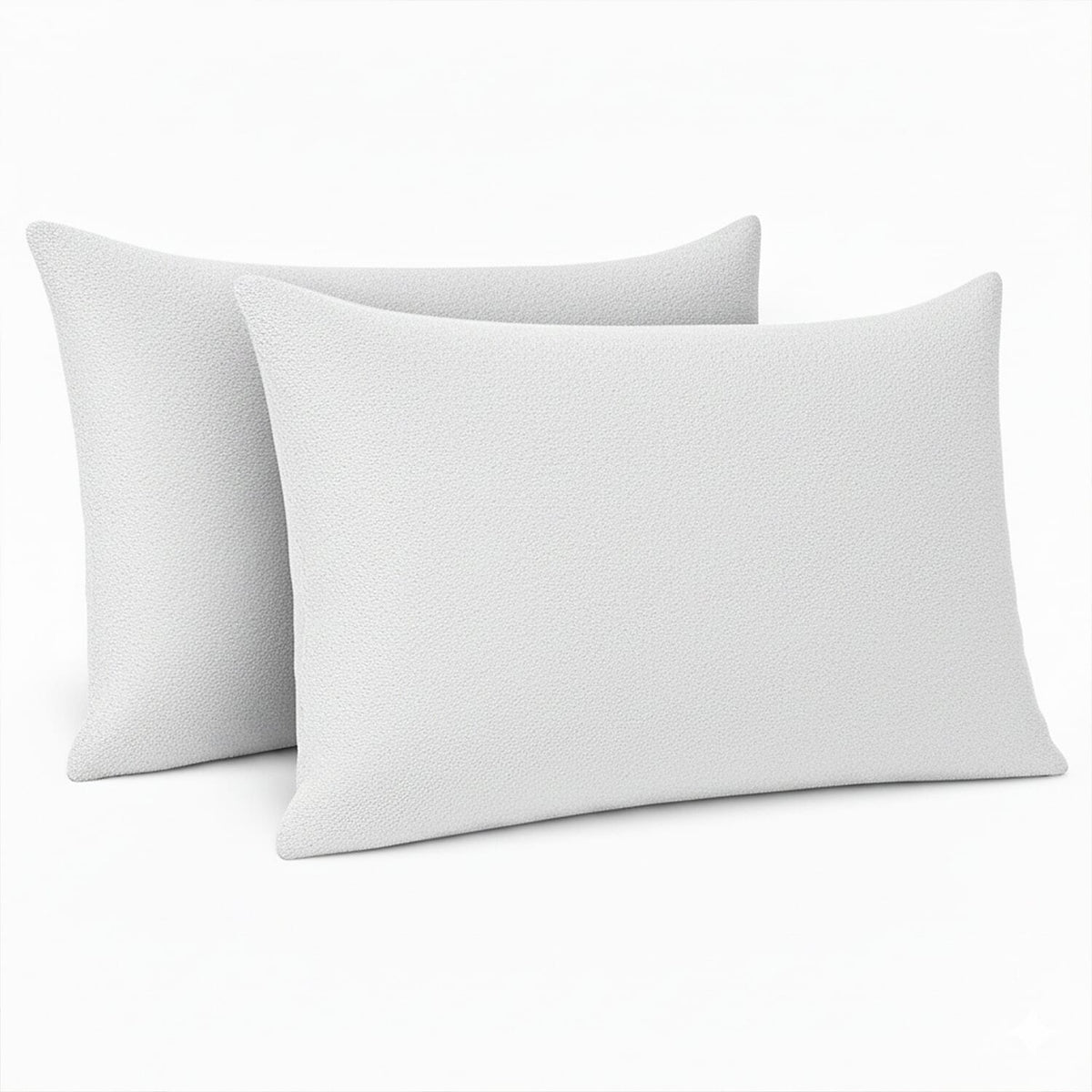Set of 2 Terry Towelling Water Proof Pillow Protectors (74x48cm) - White 8249096 0