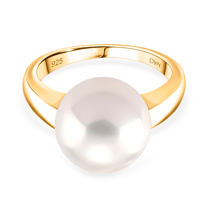 D'joy Edison Pearl (12 mm)  Ring in Yellow Gold Plated Sterling Silver 8249698 1