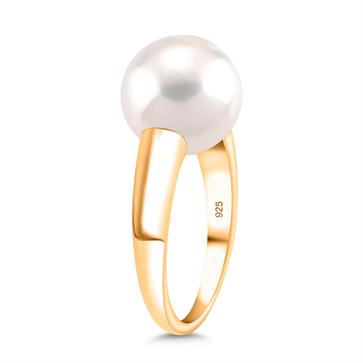 D'joy Edison Pearl (12 mm)  Ring in Yellow Gold Plated Sterling Silver 8249699 3