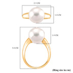 D'joy Edison Pearl (12 mm)  Ring in Yellow Gold Plated Sterling Silver_8249699_4