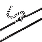 Anchor Necklace (Size - 24 + 2 Ext) in Black Colour_8249978_5