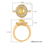 D'Joy Yellow Sapphire, Yellow Diamond & White Diamond Ring in 18K Vermeil Yellow Gold Plated Sterling Silver 2.17 Ct._8251465_5