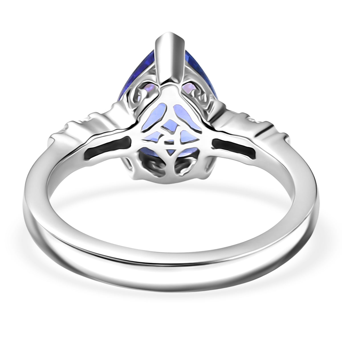 Rhapsody 950 Platinum AAAA Tanzanite White Diamond (VS-EF) Ring 2.56 Ct, Platinum Wt. 5.70 Gms. 8251542 5