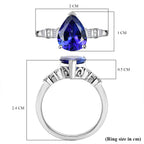 Rhapsody 950 Platinum AAAA Tanzanite White Diamond (VS/EF) Ring 2.56 Ct, Platinum Wt. 5.70 Gms._8251542_5