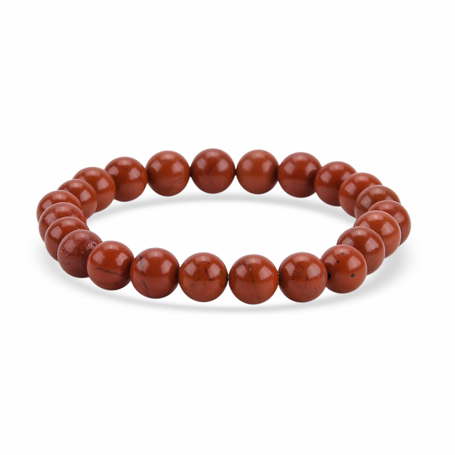 80 Genuine Gemstone Frame Collection with Bracelet (Size 7 Stretchable) - Red Jasper V32517401 2