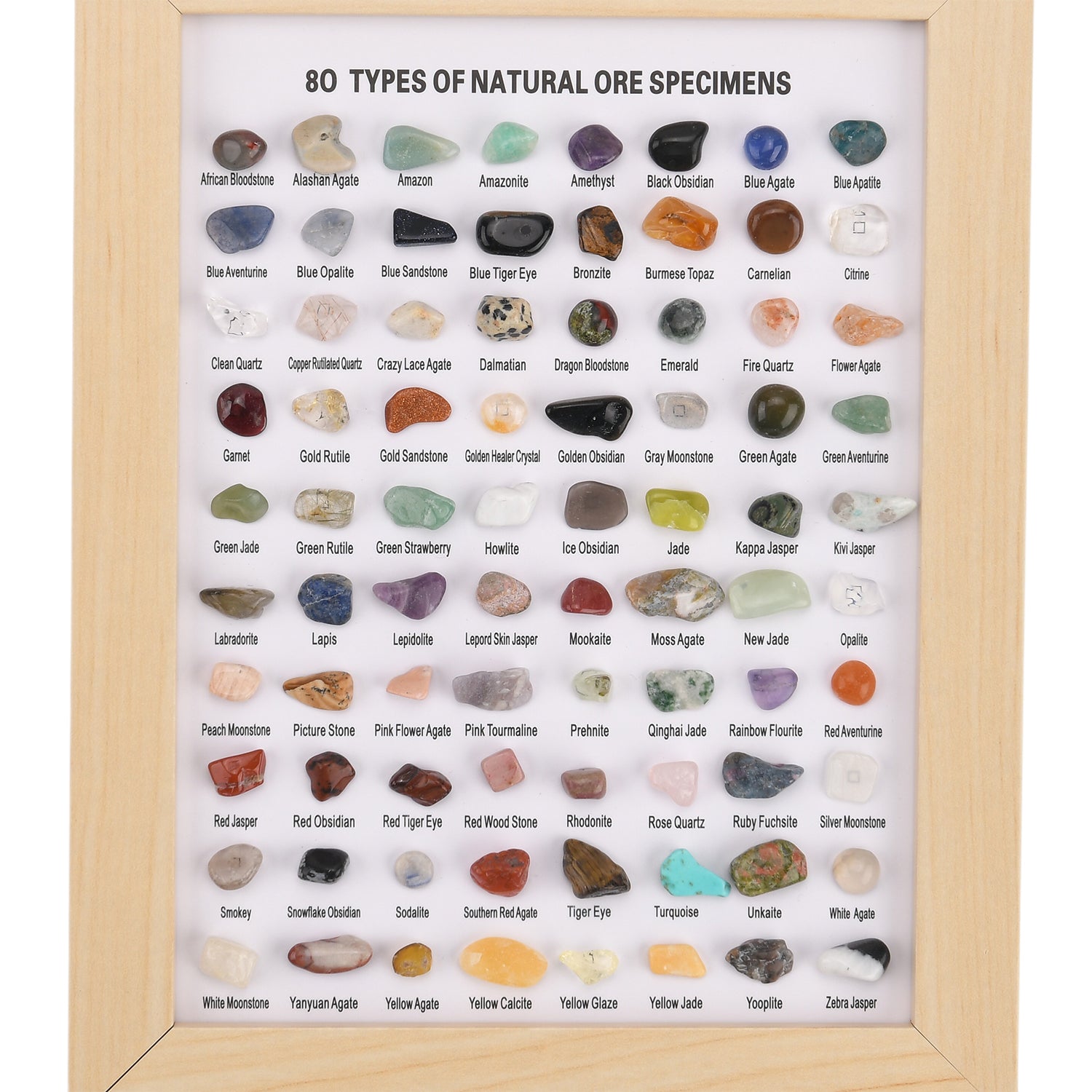 80 Genuine Gemstone Frame Collection with Bracelet (Size 7 Stretchable) - Red Jasper V32517401 6