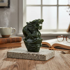 Limited Edition Handcrafted Serpentine Jade Figurine - Dragons are Considered a Symbol of Good Luck, Power, Wisdom and Protection_8252632_1