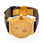 WILLIAM HUNT Limited Edition Heritage Automatic Watch with Adjustable Black Leather Strap - 5ATM Water Resistancy & Sapphire Crystal Glass - Gold_8252846_4