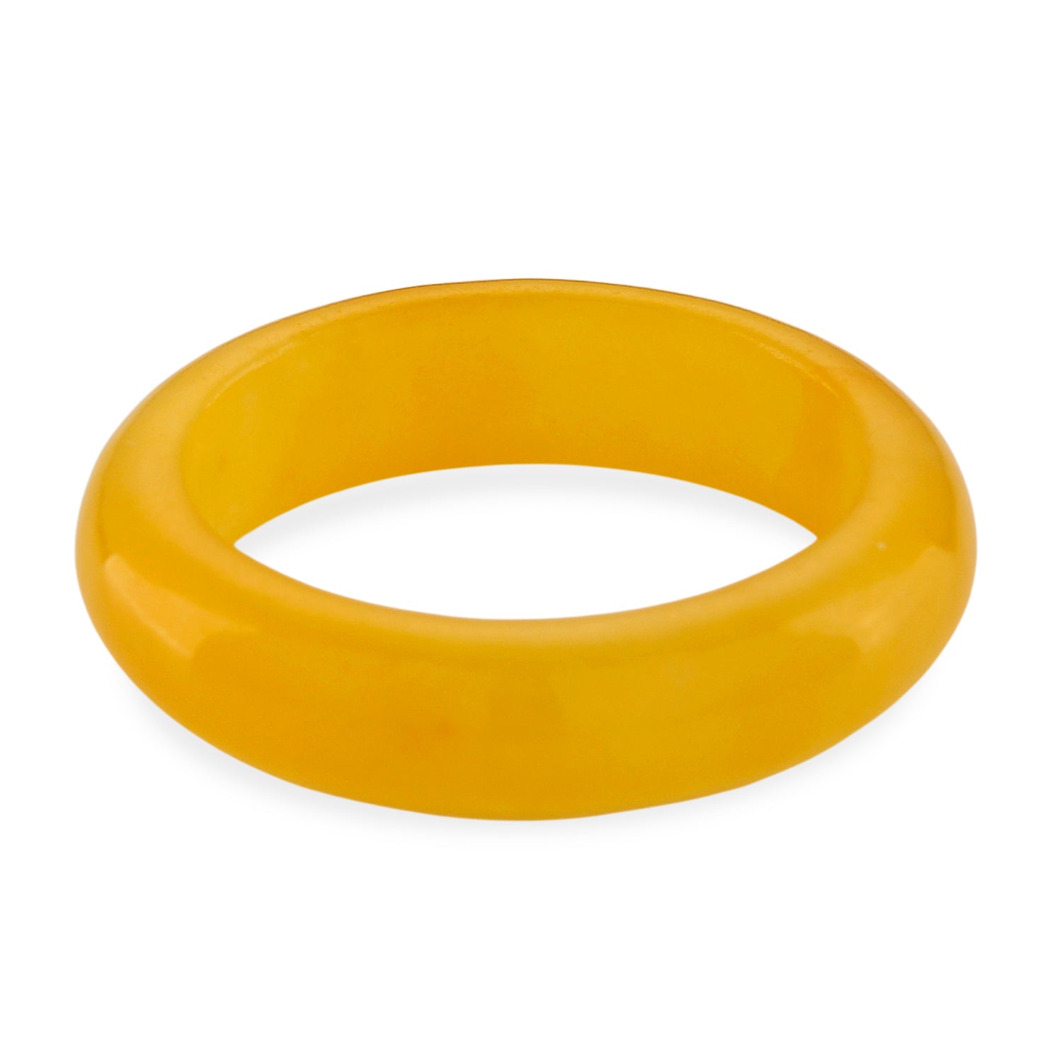 (Sz- O) Honey Jadeite Jade  Band Ring 15.00 Ct. V32492331 0