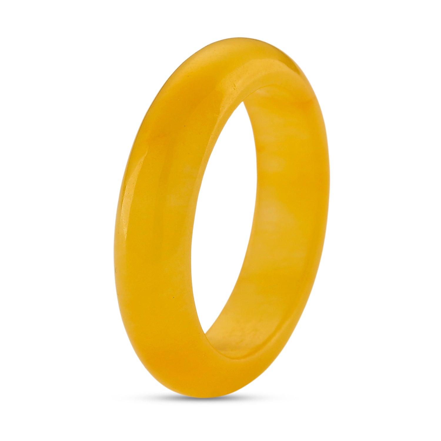 (Sz- O) Honey Jadeite Jade  Band Ring 15.00 Ct. V32492331 3