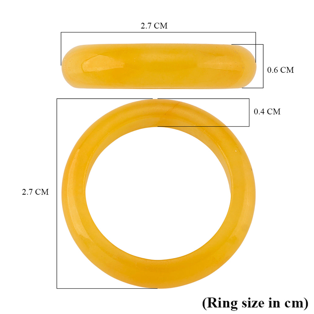 Honey Jadeite Jade  Band Ring 15.00 Ct._8253842_4
