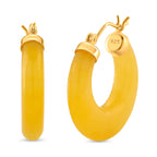 D'Joy Honey Jade Beads Earring with Clasp in Yellow Gold Plated Sterling Silver 41.50 Ct._8253862