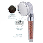 Tourmaline & Zeolite Beads Shower Head with Refill