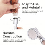Tourmaline & Zeolite Beads Shower Head with Refill
