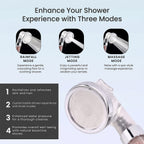 Tourmaline & Zeolite Beads Shower Head with Refill