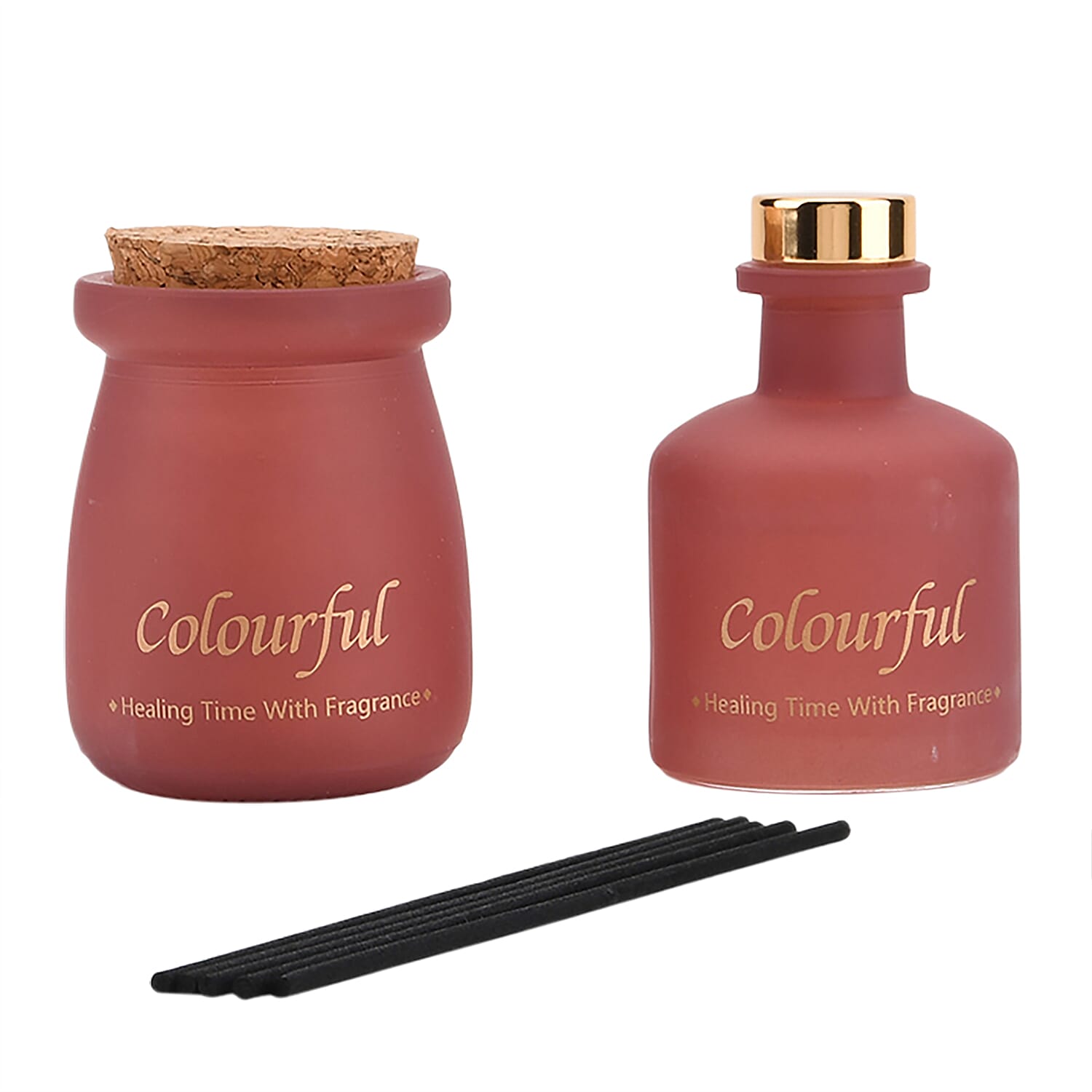 Ebony Rose Scented Jar Candle (50g) - Reed Diffuser (50ml) - Red 8256323 0