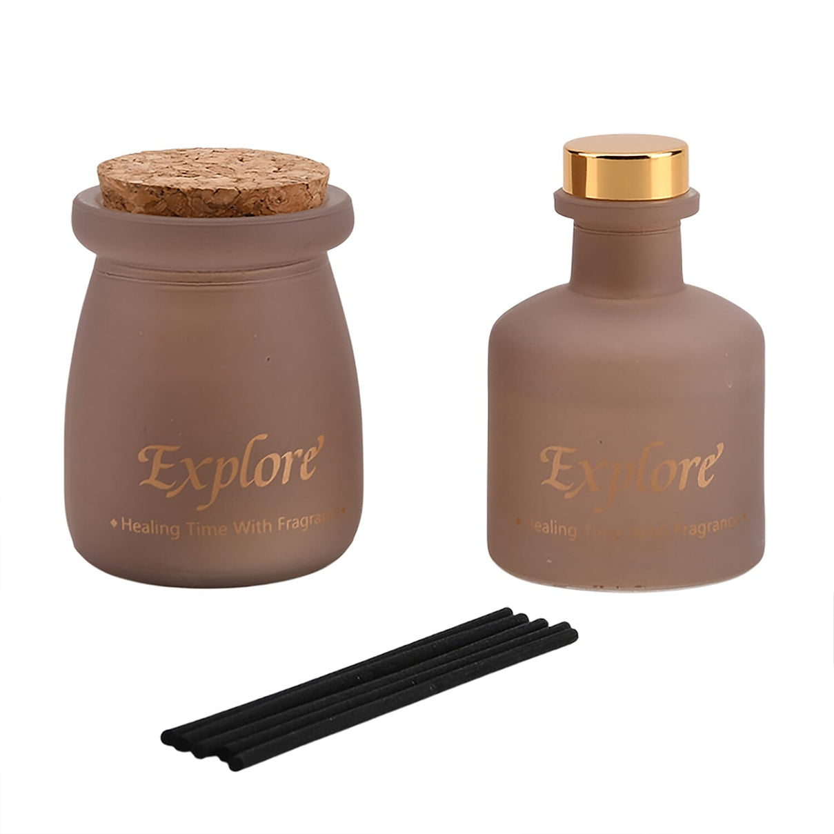 Blackberry Bay Leaf Perfume Incense (50ml) &amp; Scented Candle (50g) - Light Coffee V32519011 0