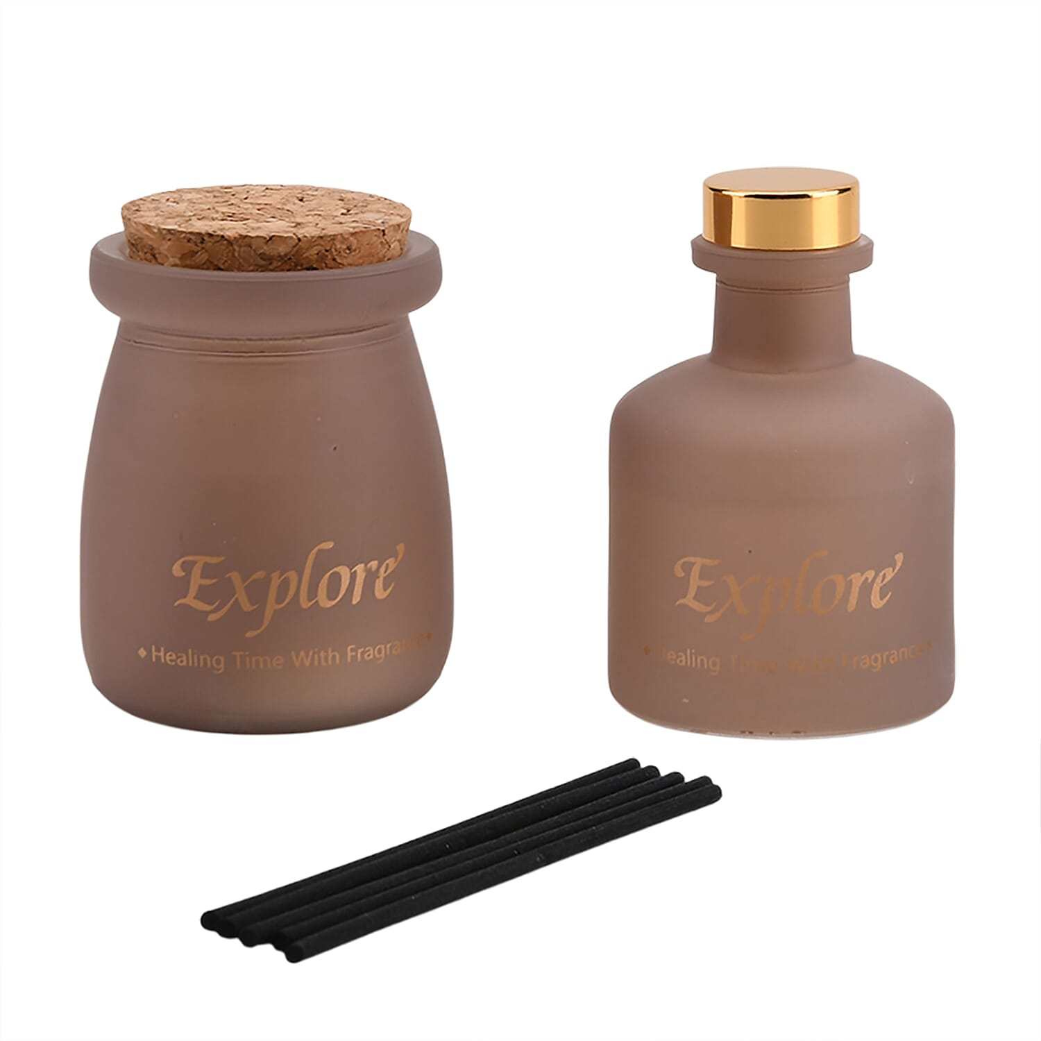 Blackberry Bay Leaf Perfume Incense (50ml) &amp; Scented Candle (50g) - Light Coffee V32519011 0
