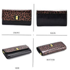 Leopard Pattern Two-Tone Wallet Crossbody Bag with Chain Strap  - Brown_8256521_4