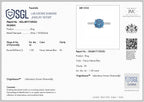 Luxuriant Lab Grown Blue Diamond SGL Certified (VS INTENSE BLUE) Solitaire Ring in Rhodium Overlay Sterling Silver 1.00 Ct._8256754_8