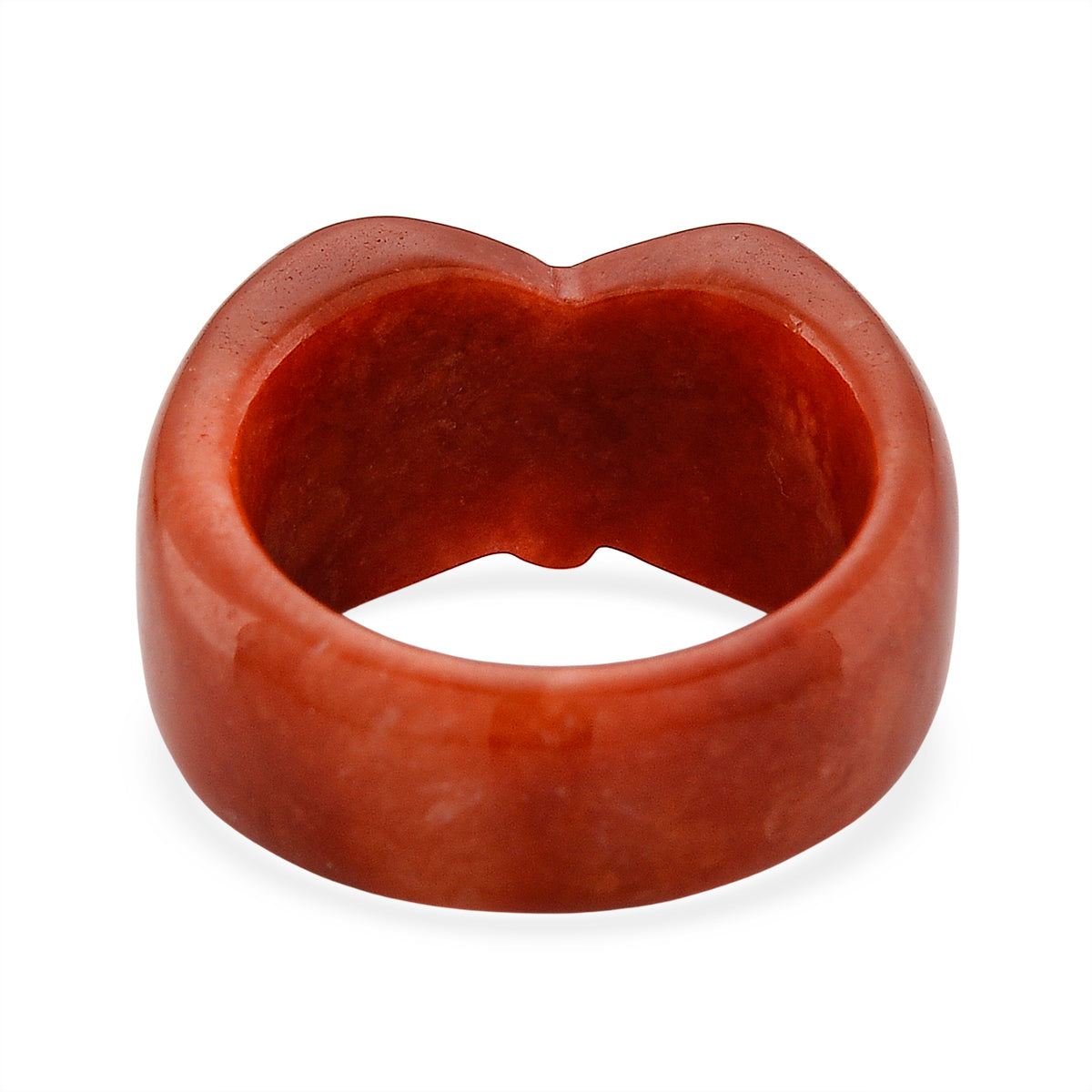 24K Yellow Gold Enhanced Red Jade Butterfly Ring 30.00 Ct. 8258287 5